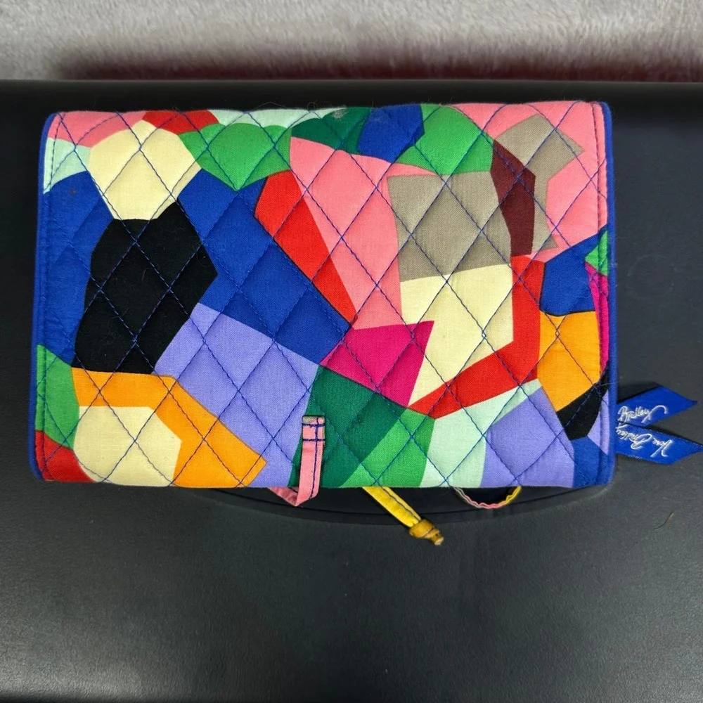 Vera Bradley Jewelry Organizer Womens OS Multi Color Geometric Travel Case Pouch